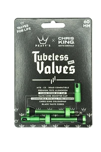 Tubeless-Ventil PEATY'S  X chris king (mk2) emerald tubeless valves 60mm (ptv2-60-emr-12)