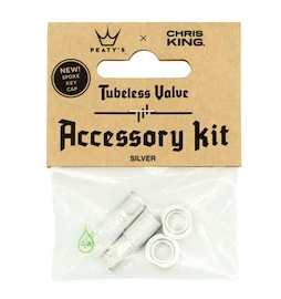Tubeless-Ventil PEATY'S X chris king (mk2) silver tubeless valves accessory kit (ptv2-accs-sil-12)