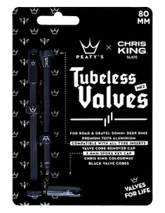 Tubeless-Ventil PEATY'S  X chris king (mk2) slate tubeless valves - 80mm (ptv2-80-slt-12)
