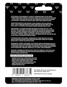 Tubeless-Ventil PEATY'S  X chris king (mk2) violet tubeless valves - 80mm (ptv2-80-vlt-12)