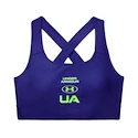 Under Armour Crossback Grafik Sport-BH für Frauen Blau