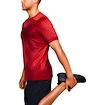 Under Armour HG Rush Fitted SS gedruckt rot