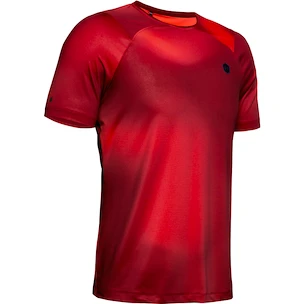 Under Armour HG Rush Fitted SS gedruckt rot