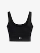 Under Armour Meridian Fitted Crop Tank-BLK
