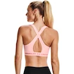 Under Armour Sport-BH für Damen, mittelgroßes Schlüsselloch, Rosa, Betatönung