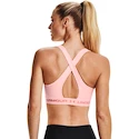 Under Armour Sport-BH für Damen, mittelgroßes Schlüsselloch, Rosa, Betatönung