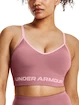 Under Armour UA nahtlose niedrige lange Rippe BH-PNK