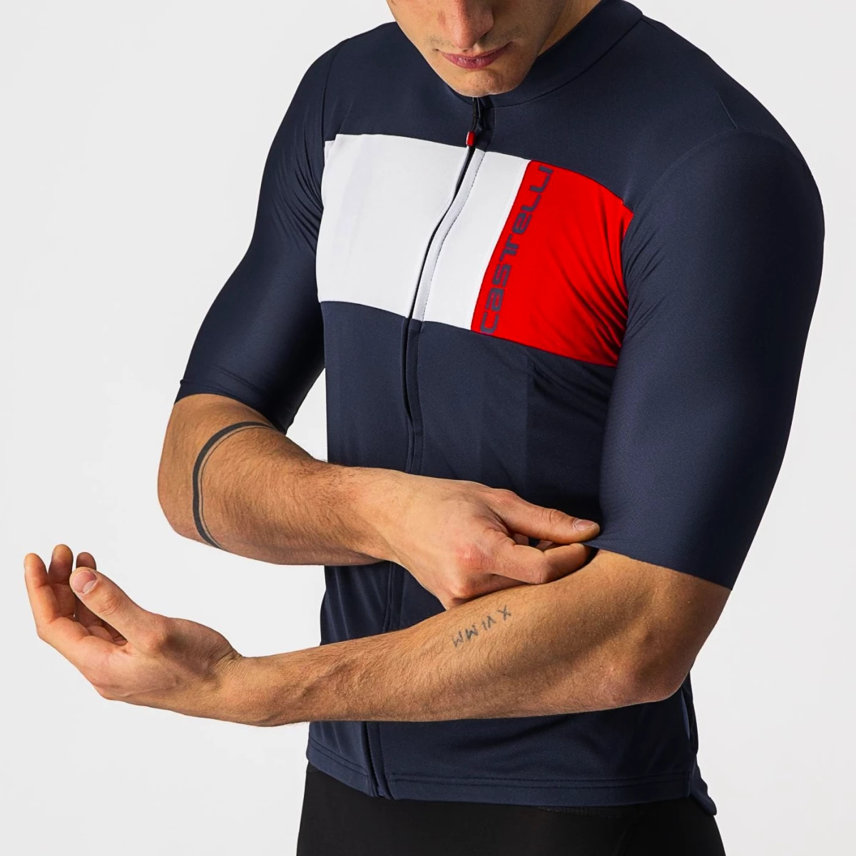 Castelli Prologo 7 Blue/Silver Gray/Red