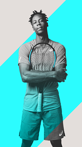 Gaël Monfils mit Wilson Ultra v3 Tennisschlägern