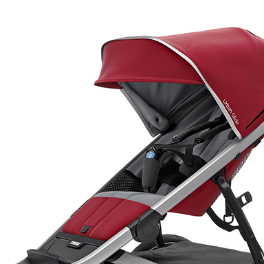 Kinderwagen Thule Urban Glide 2 verfügt über Fünfpunktgurte für die sichere Fahrt