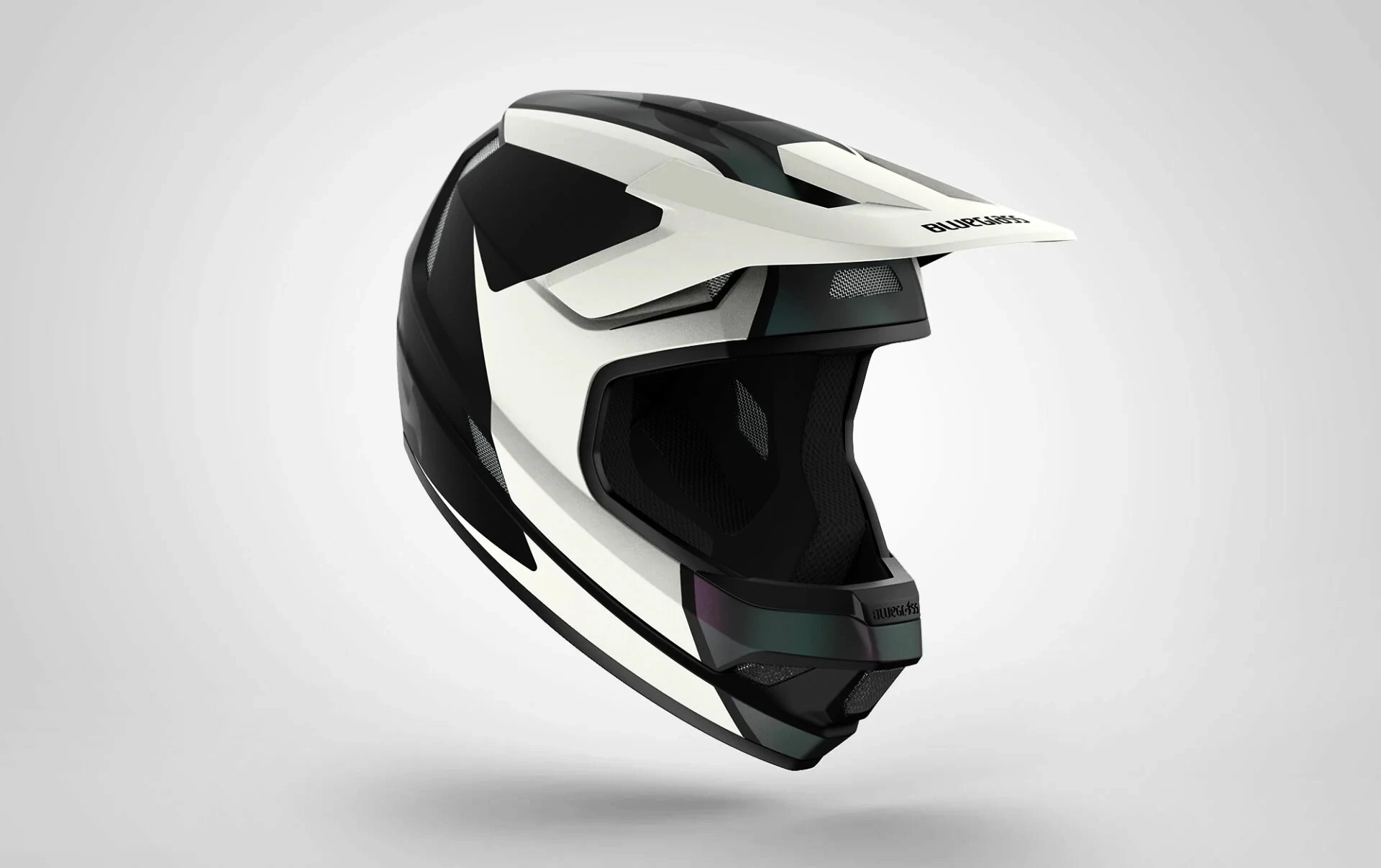 Fahrradhelm Bluegrass Legit White Iridescent