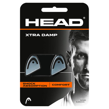 Vibrationsdämpfer HEAD Xtra Damp Transparent Black (2 Stk)