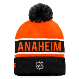 Wintermütze Fanatics Authentic Pro Game & Train Cuffed Pom Knit Anaheim Ducks