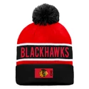 Wintermütze Fanatics  Authentic Pro Game & Train Cuffed Pom Knit Chicago Blackhawks