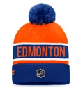 Wintermütze Fanatics  Authentic Pro Game & Train Cuffed Pom Knit Edmonton Oilers