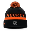 Wintermütze Fanatics  Authentic Pro Locker Room Cuffed Pom Knit NHL Anaheim Ducks