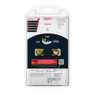 Zahnschutz Opro  INSTANT CUSTOM FIT AGGRESSION Black/Gold/Red Senior
