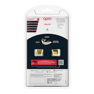 Zahnschutz Opro  INSTANT CUSTOM FIT SOLIDS White/Gold Senior