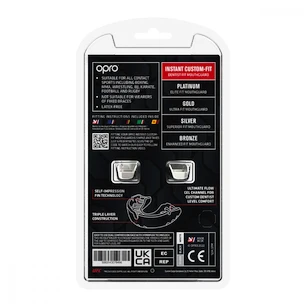 Zahnschutz Opro  INSTANT CUSTOM FIT UFC Black/Silver/White Senior