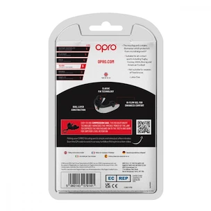 Zahnschutz Opro  SILVER White/Black Senior